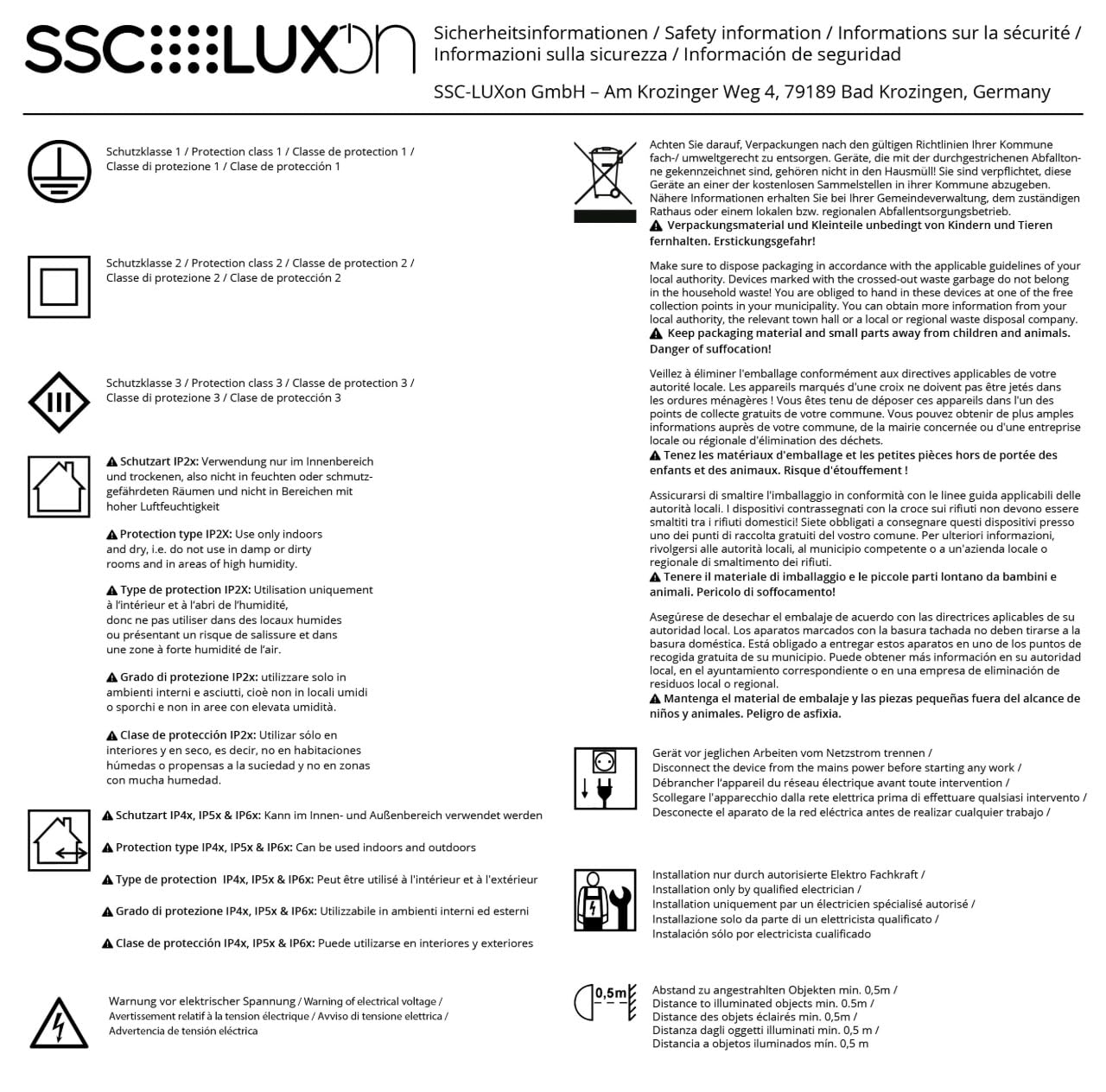 SSC-LUXon 10x LED LumiFLEX Glühbirne GU10 6W dimmbar – 3 Lichtfarben warm neutral kalt per Schalter – Leuchtmittel Set für Aufbaustrahler Einbaustrahler