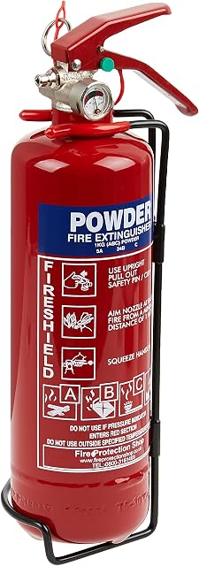 Small Powder Fire Extinguisher - 1KG ABC Dry Powder Extinguisher FireShield