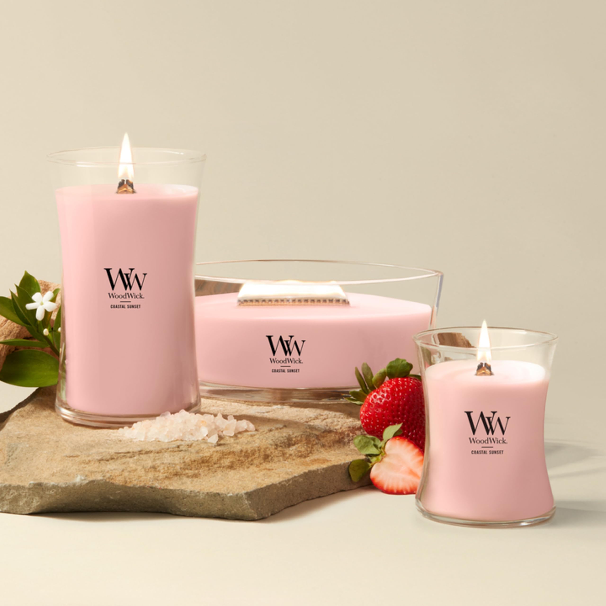 WoodWick Ellipse bougie parfumée avec mèche HearthwickCoucher de soleil