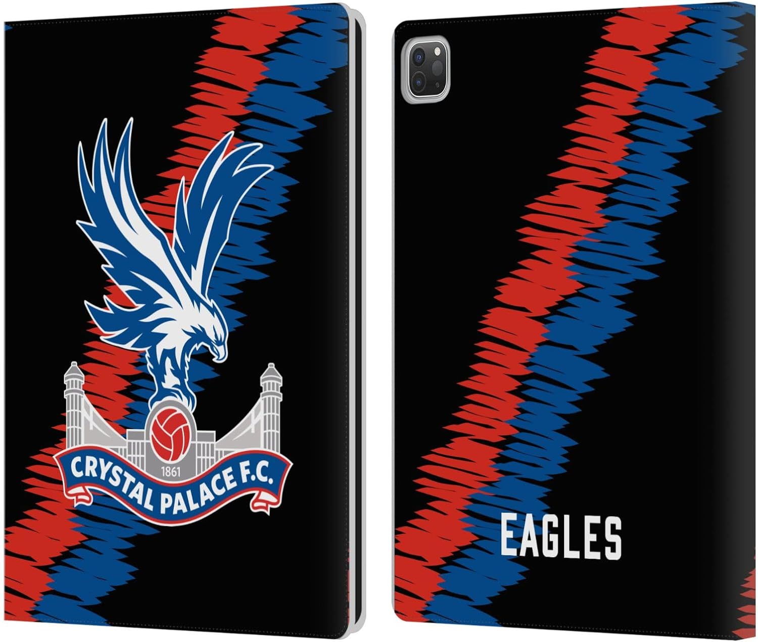 Head Case Designs Officially Licensed Crystal Palace FC Third 2022/23 Crest Kit Leather Wallet Case Compatible with Apple iPad Pro 13 M4 2024