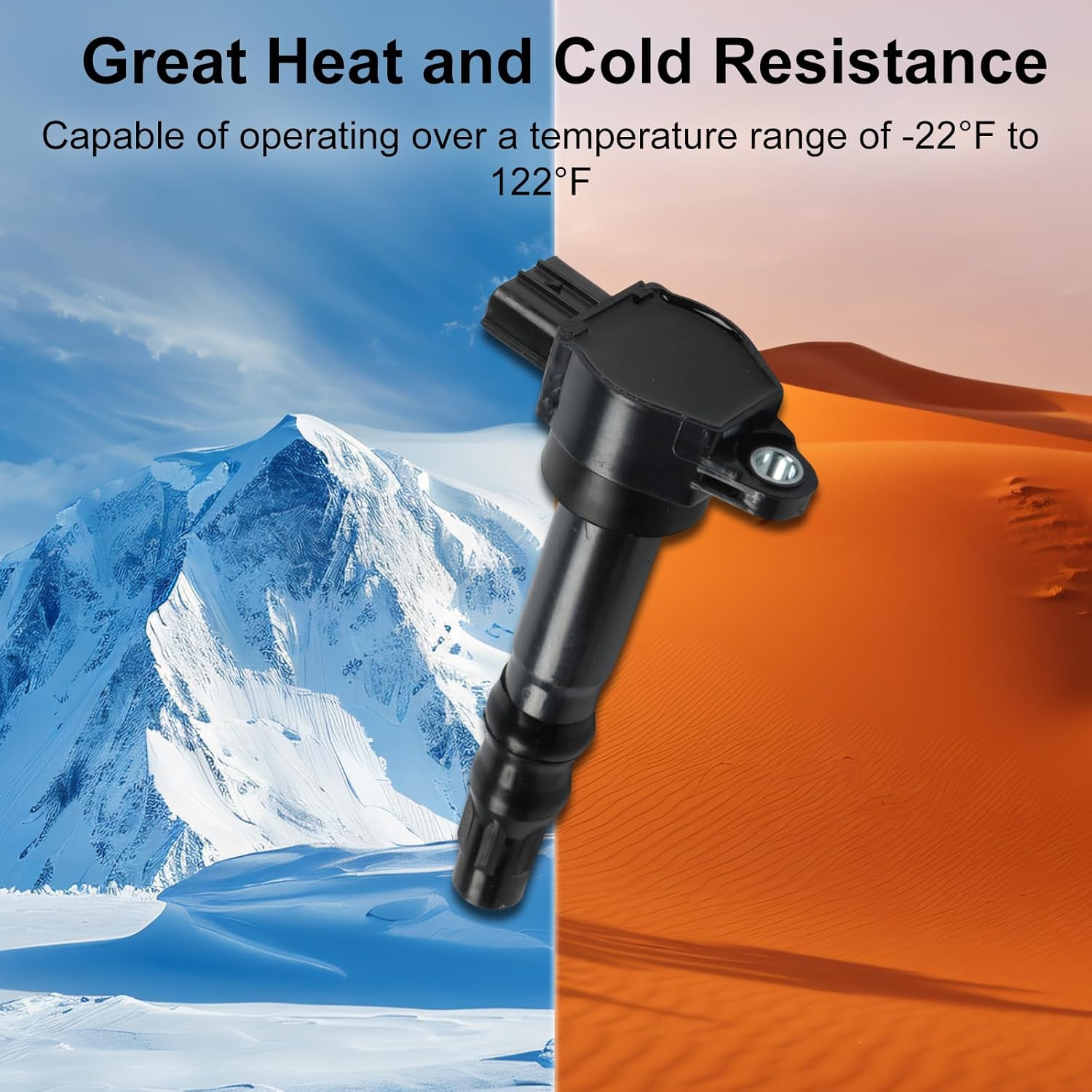 4pcs UF532 Ignition Coil Pack + 4pcs 3656 Iridium Spark Plugs for Eclipse 3.8L 2006-2012 Galant 3.8L 2007-2009 Outlander 2.4L 2004-2006 OE# UF532 MR994643 C702 GN10440 CUF532