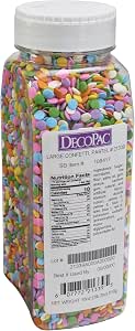 DecoPac Quins Fancy Sprinkles, 19.5oz, Candy Sprinkles in Handheld Container, Edible for Cakes, Cupcakes, Cookies