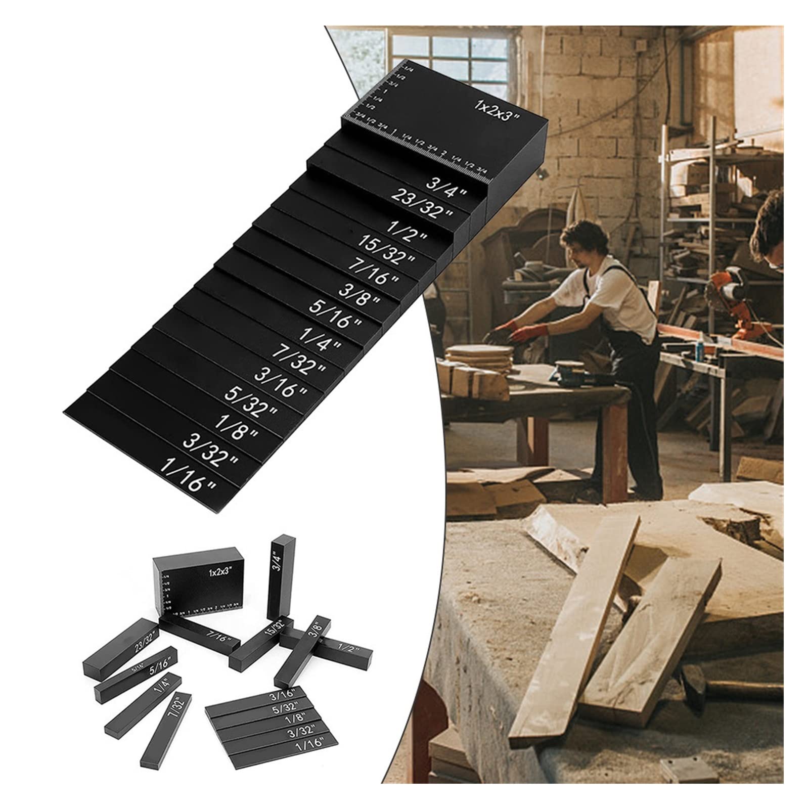 Bloques de calibración de altura, For accesorios de enrutador y sierra mesa