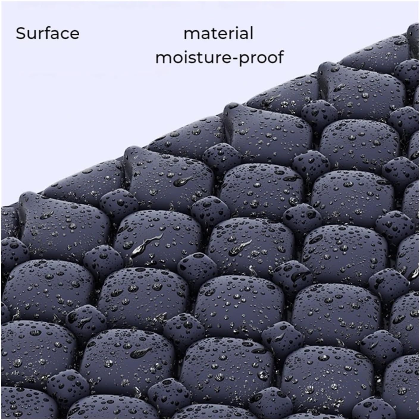 Car Air Bed Car Inflatable Bed Foldable Travel Camping Converted Trunk Leveling Pad Mattress Sleeping Universal(Navy Blue)