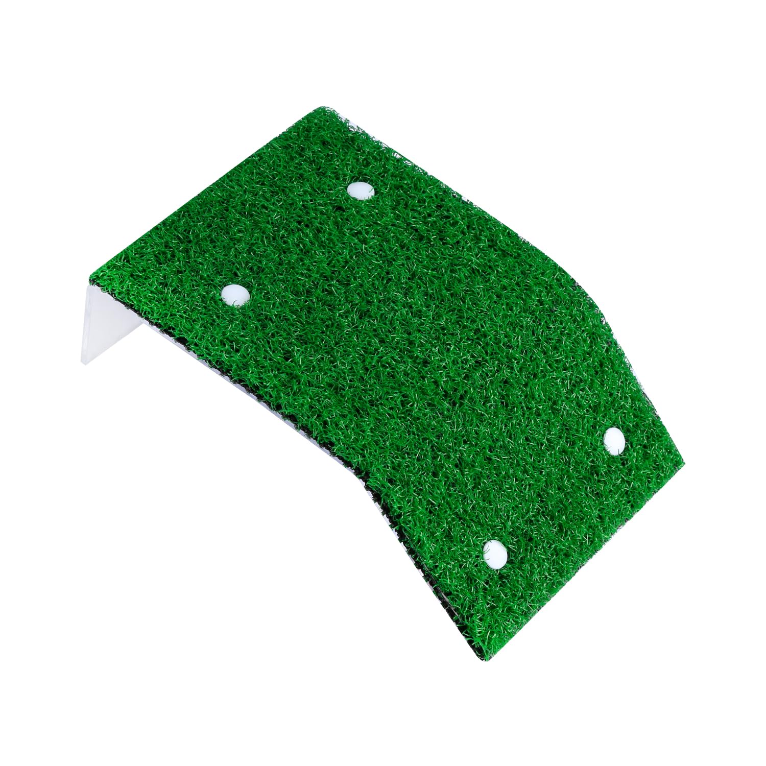 Hopzab Turtle Basking Platform, Floating Plastic Terrace with Ramp, Realistic Grass Turf, Suction Cups, Durable Aquatic Pet Accessory