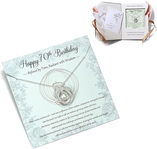 Krfy Birthday Gifts for women Unique - 925 sterling silver necklace with moissan