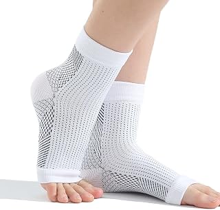 6 Pairs Compression Night Socks for Plantar Fasciitis, Ankle Compression Socks Soothesocks for Neuropathy, Soothe Socks Compression,Arch Support for Foot and Heel Pain Relief