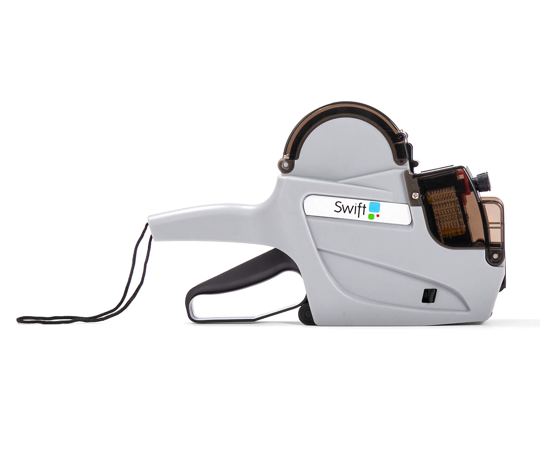 swift 2 Line Price Gun Kit - Includes 5,000 Labels (23 x 16mm) & Spare Ink Roller, Grey - Image 4