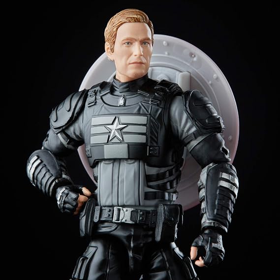 Marvel Legends Series Gamerverse 6-inch Collectible Stealth Captain America Action Figure Toy, Ages 4 And Up