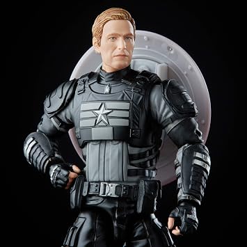 Marvel Legends Series Gamerverse 6-inch Collectible Stealth Captain America Action Figure Toy, Ages 4 And Up