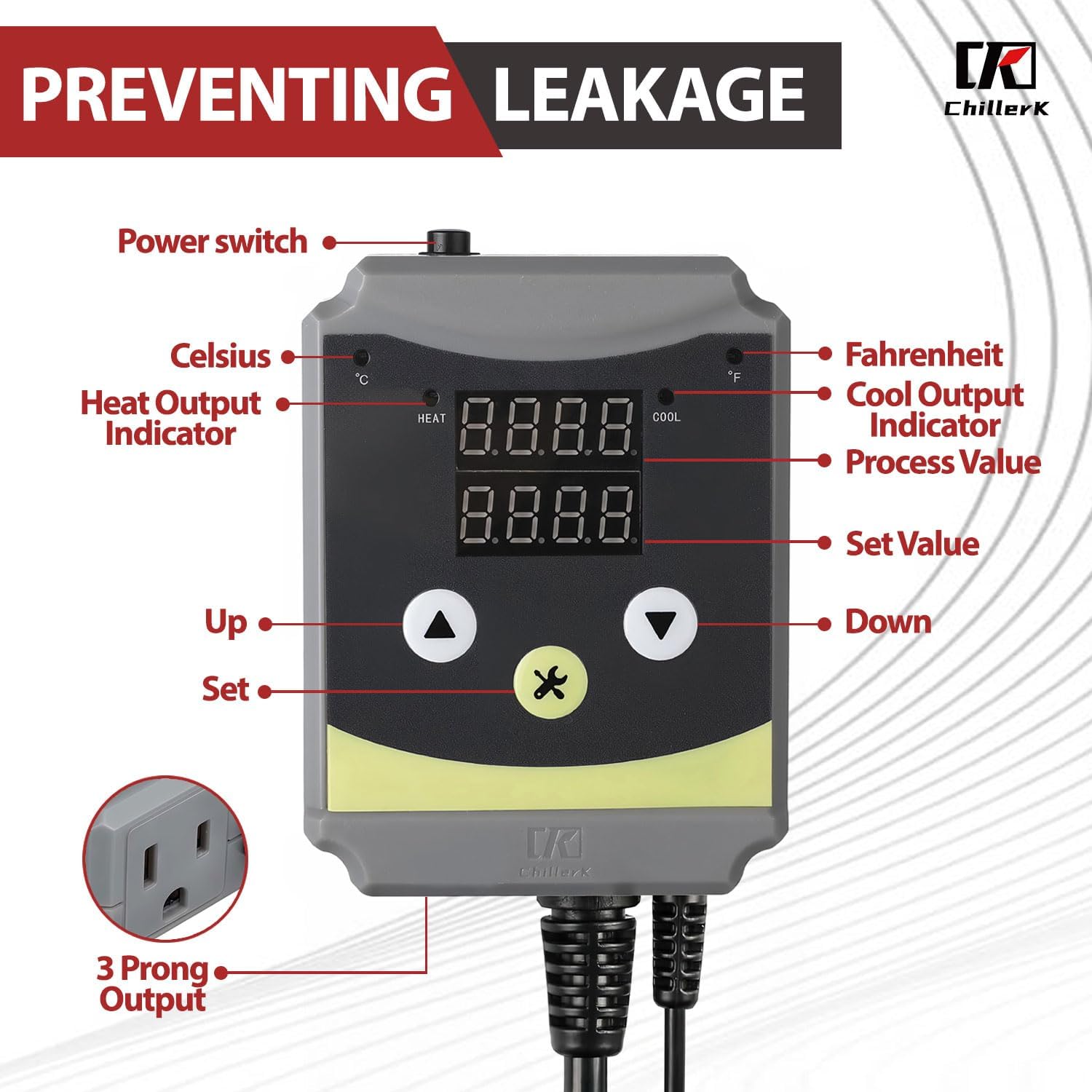 Refrigeration and Constant Temperature Control,Reptile Thermostat Temperature Controller,Digital Heat Mat for Seed Starting,Plant Germination,Incubator,Brooder, Brewing,Cooling Devices,-4-176°F,1000W 4 71dkFlvSL2L. AC SL1500