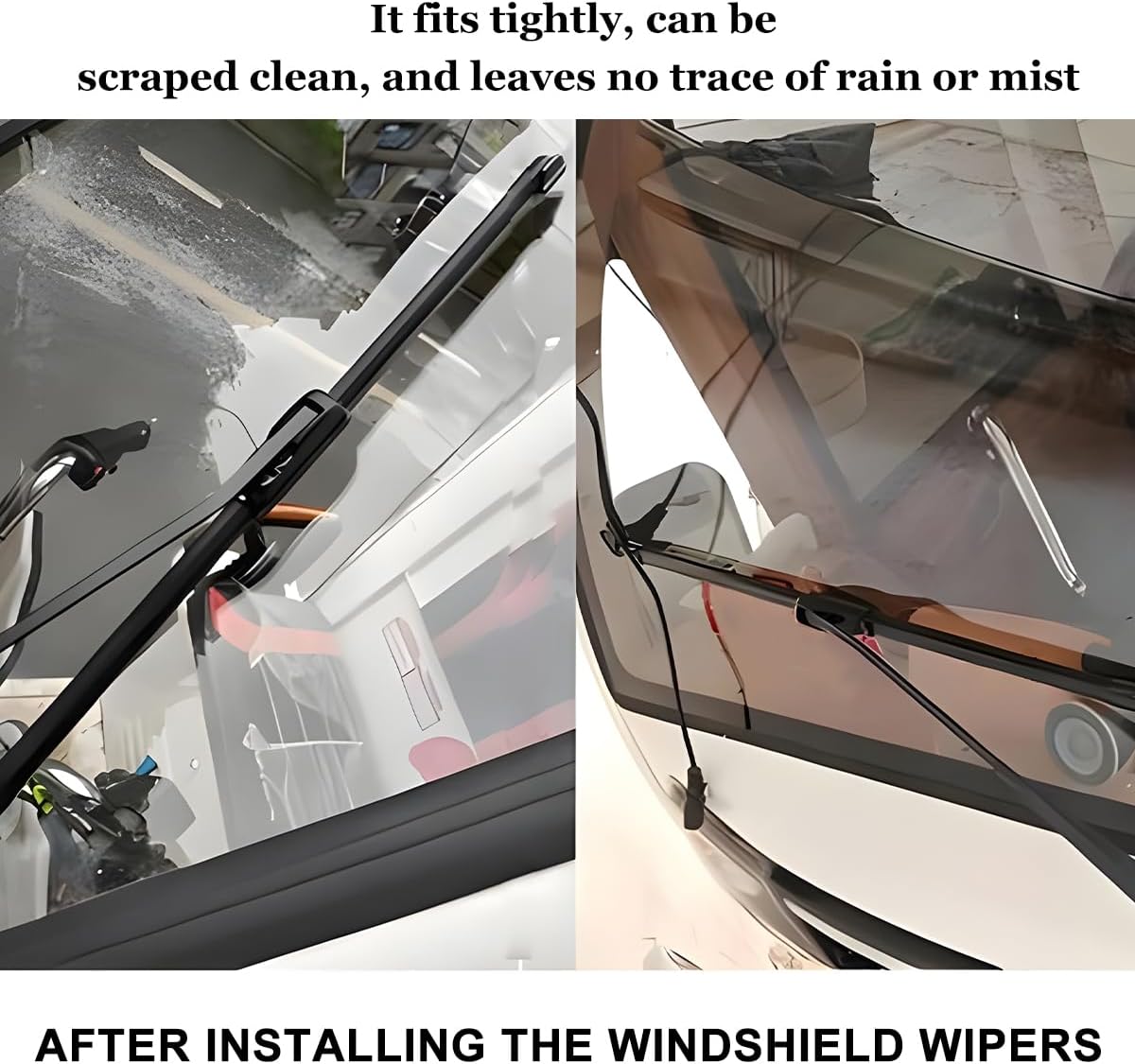 UTV Windshield Wiper Kit, 15.7" Hand Operated Manual Rubber Vehicle Windscreen Wiper Blade with Arm, ATV Replacement Accessories, Compatible with UTV ATV Golf Cart