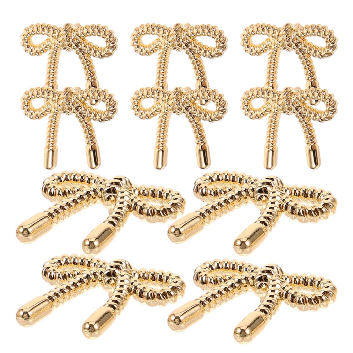 Operitacx 75 Pezzi Bottoni a Fiocco per Donna, Decorativi, in Lega, Oro