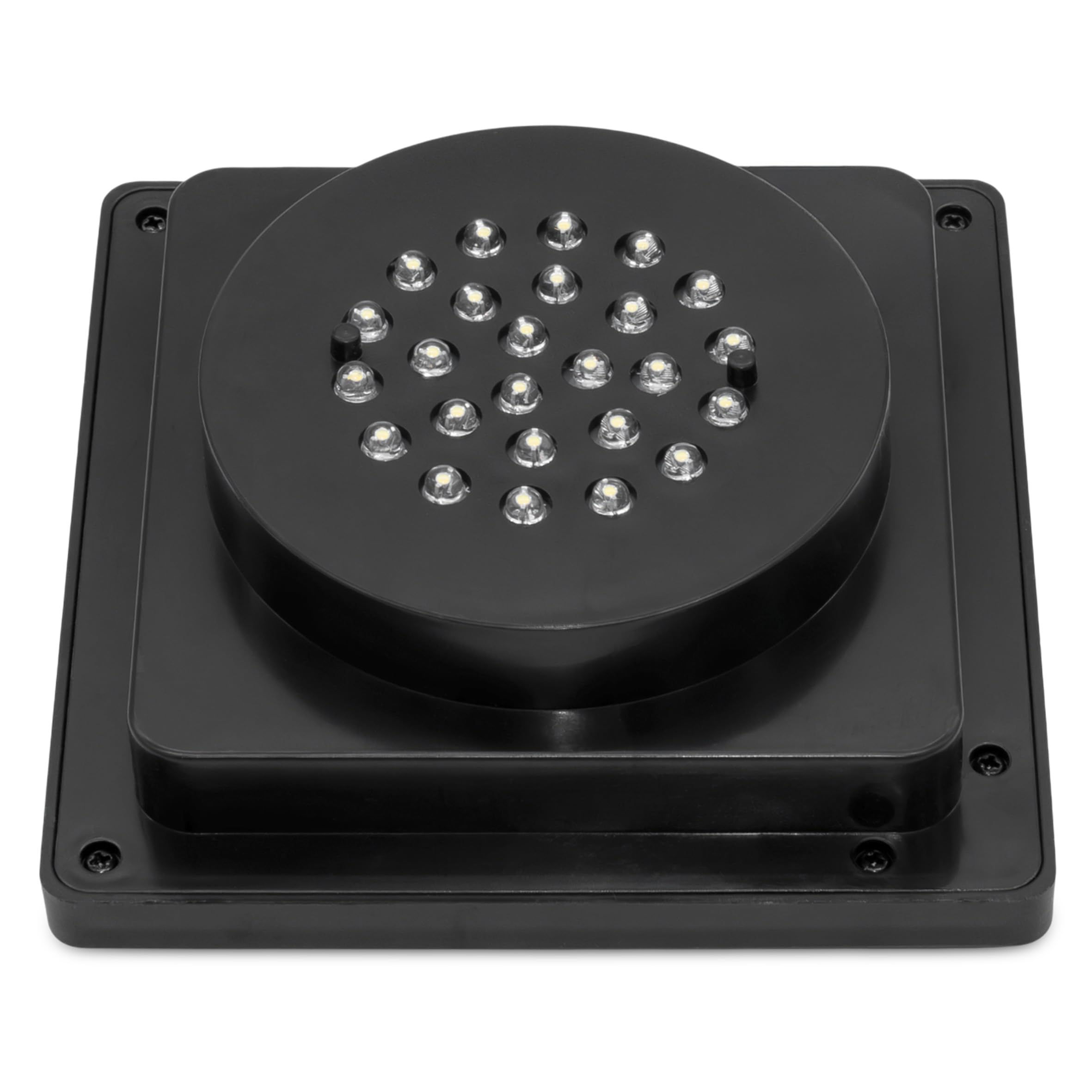 Lanterna solare in metallo, colore nero, 25 LED, luce bianca calda, 45 x 22 cm, a energia solare, di alta qualità, massiccia, per giardino, terrazza, balcone
