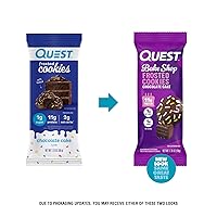 Vista 2 de Quest Nutrition Paquete Doble de Galletas Glaseadas, Sabor Pastel de Chocolate, 1g de Azúcar, 11g de Proteína, 2g de Carbohidratos Netos, Sin