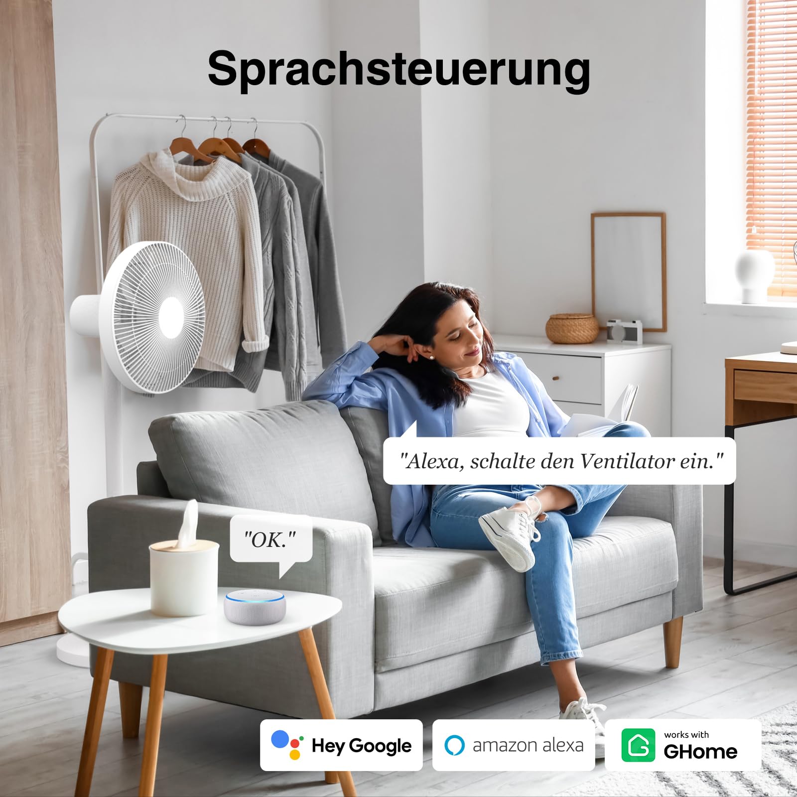 GHome Smart WLAN Steckdose, Kleinste Smart Home Steckdose mit Strommessung, App- und Sprachsteuerung, Funktioniert mit Alexa/Google Home, Zeitplan,TÜV-Zertifiziert, 10A, 4er Pack, Nur 2,4GHz WiFi