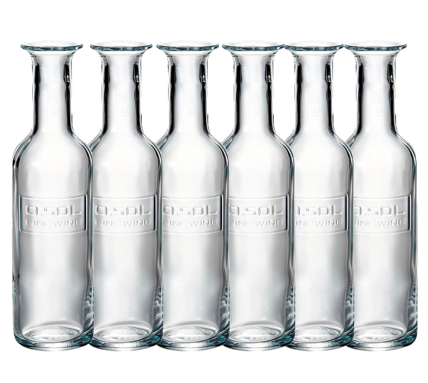 Luigi Bormioli Others Clear 16.9 fl oz (500 ml) Bottle LU23 Set of 6