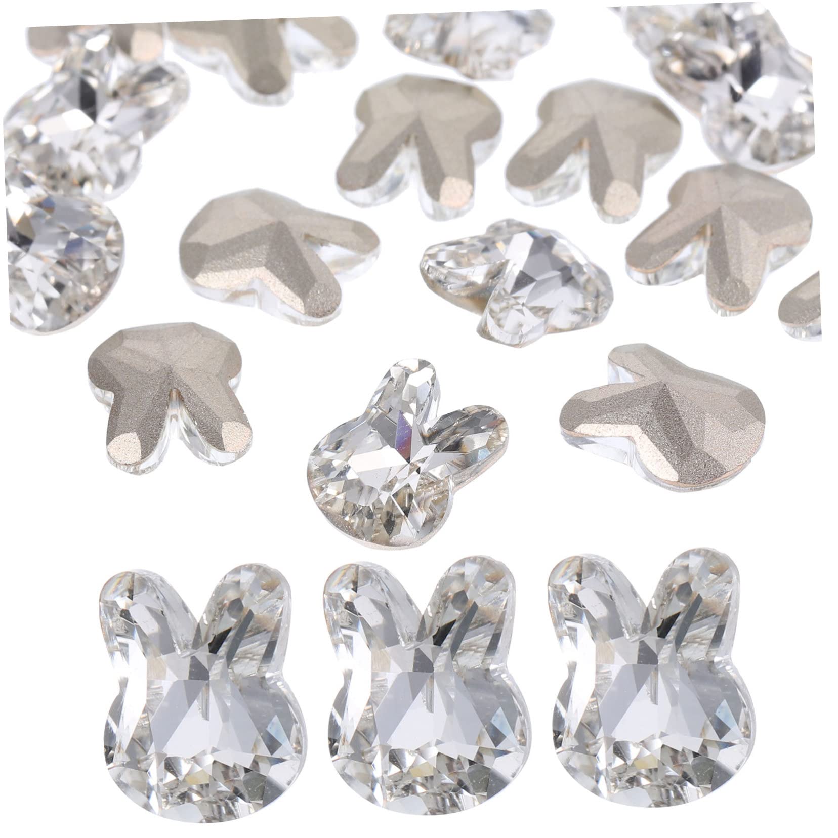 Healvian 80pezzi Ciondoli Per Unghie Tema Coniglio Decorazioni Nail Art Accessori Per Manicure Carini Per Donne e Ragazze
