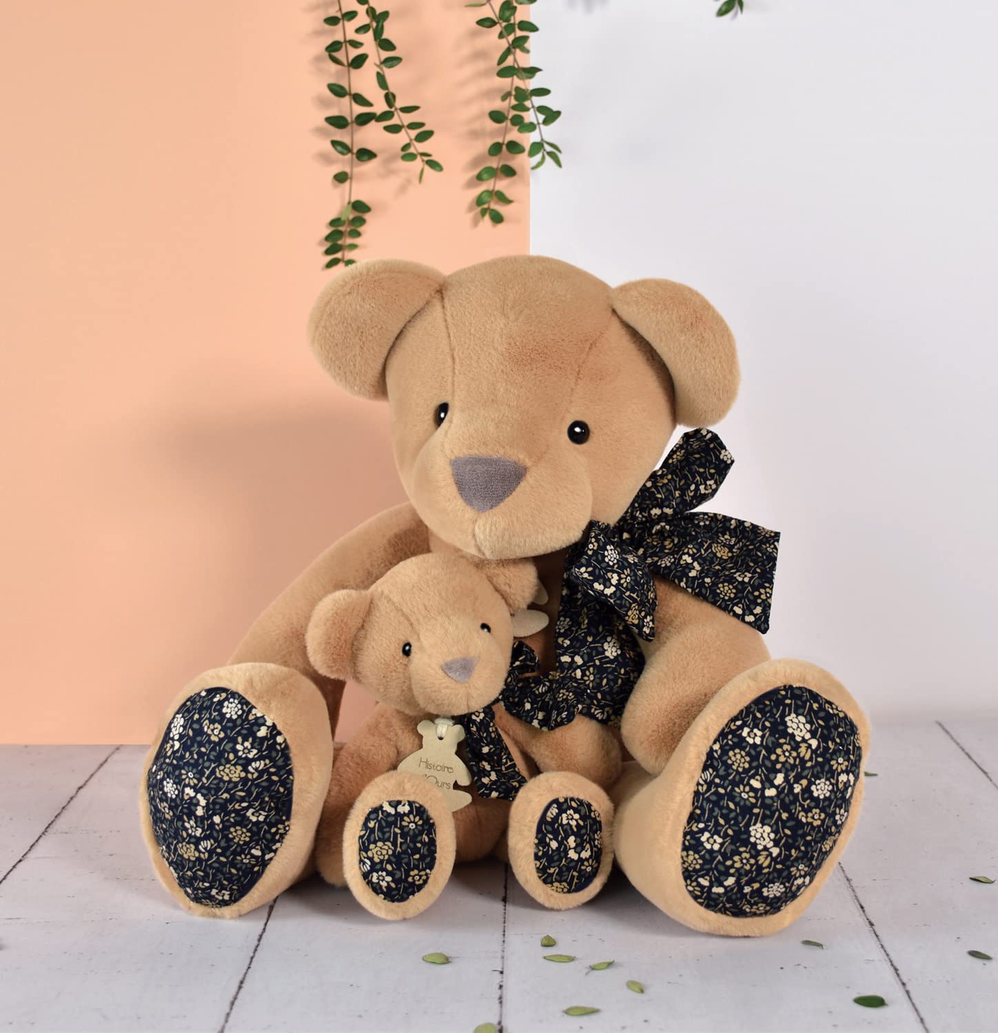 Storia d'Orso – Grande peluche orso – marrone chiaro – 40 cm – Collezione di fidanzati abbracci – Doudou ultra morbido – compagno ideale per neonato, idea regalo per bambine e ragazzi – HO3195