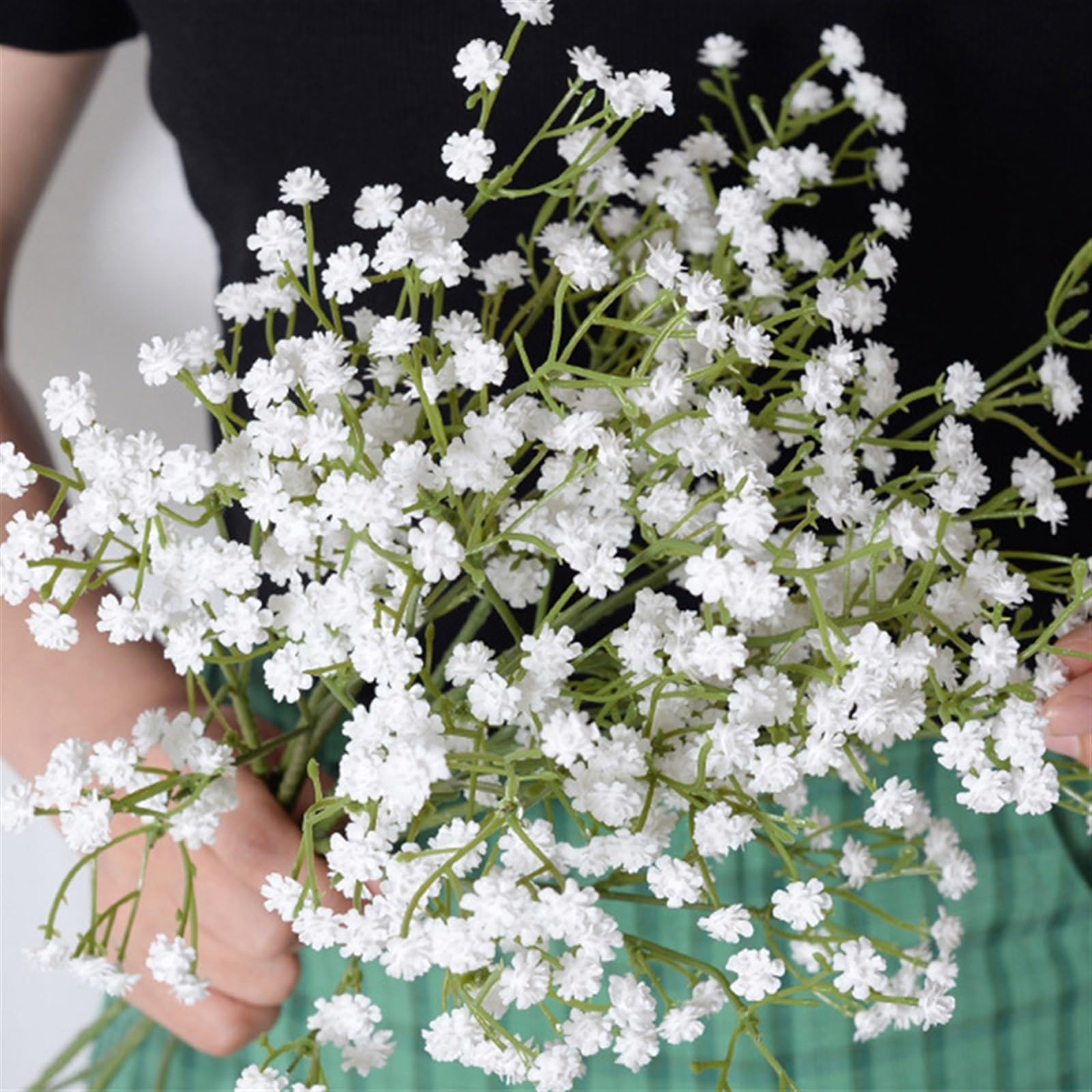 Artificial Flowers Faux Flowers 52cm White Gypsophila