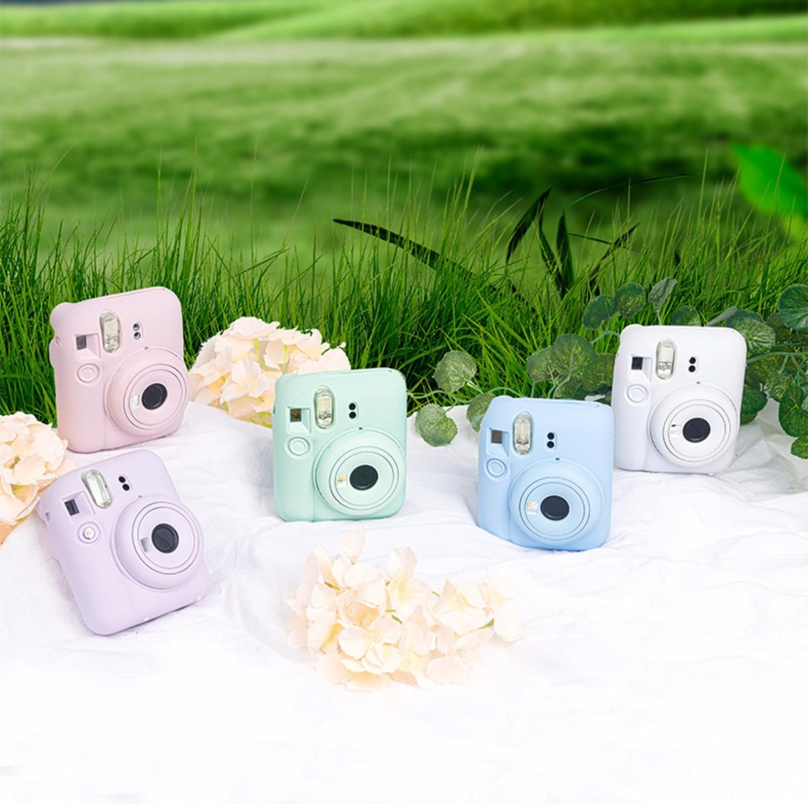 Silicone Case for Fujifilm Instax Mini 12, Camera Body Skin Case, Shockproof Drop Proof Lightweight Soft Protector Cover - Image 3