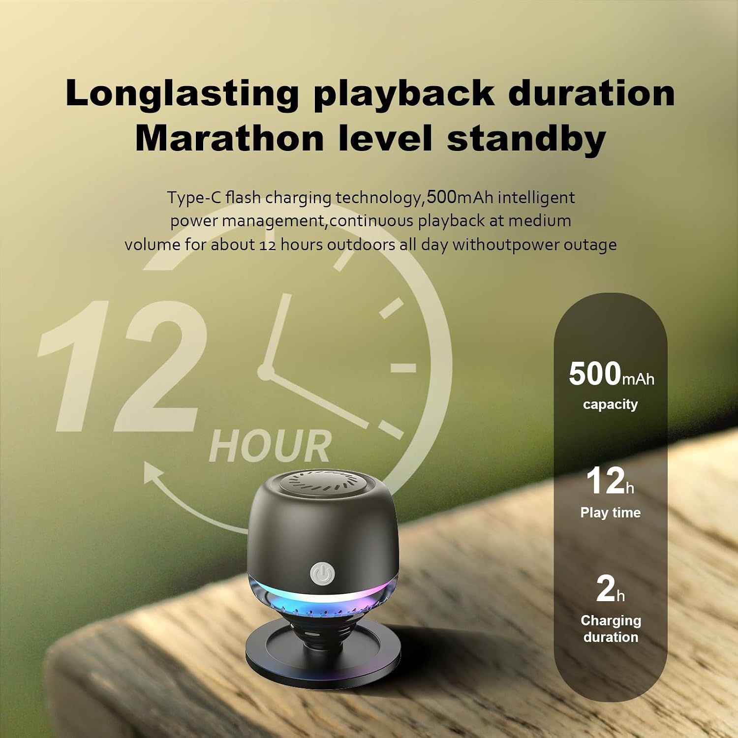 EGBULL M99 Mini Magnetic RGB Speaker - image 3