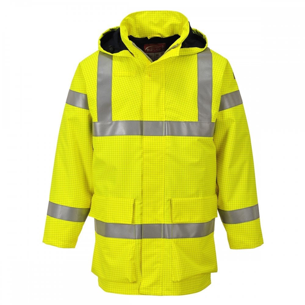 Portwest S774 Giacca Bizflame Rain ad Alta Visibilità Tessuto Traspirante
