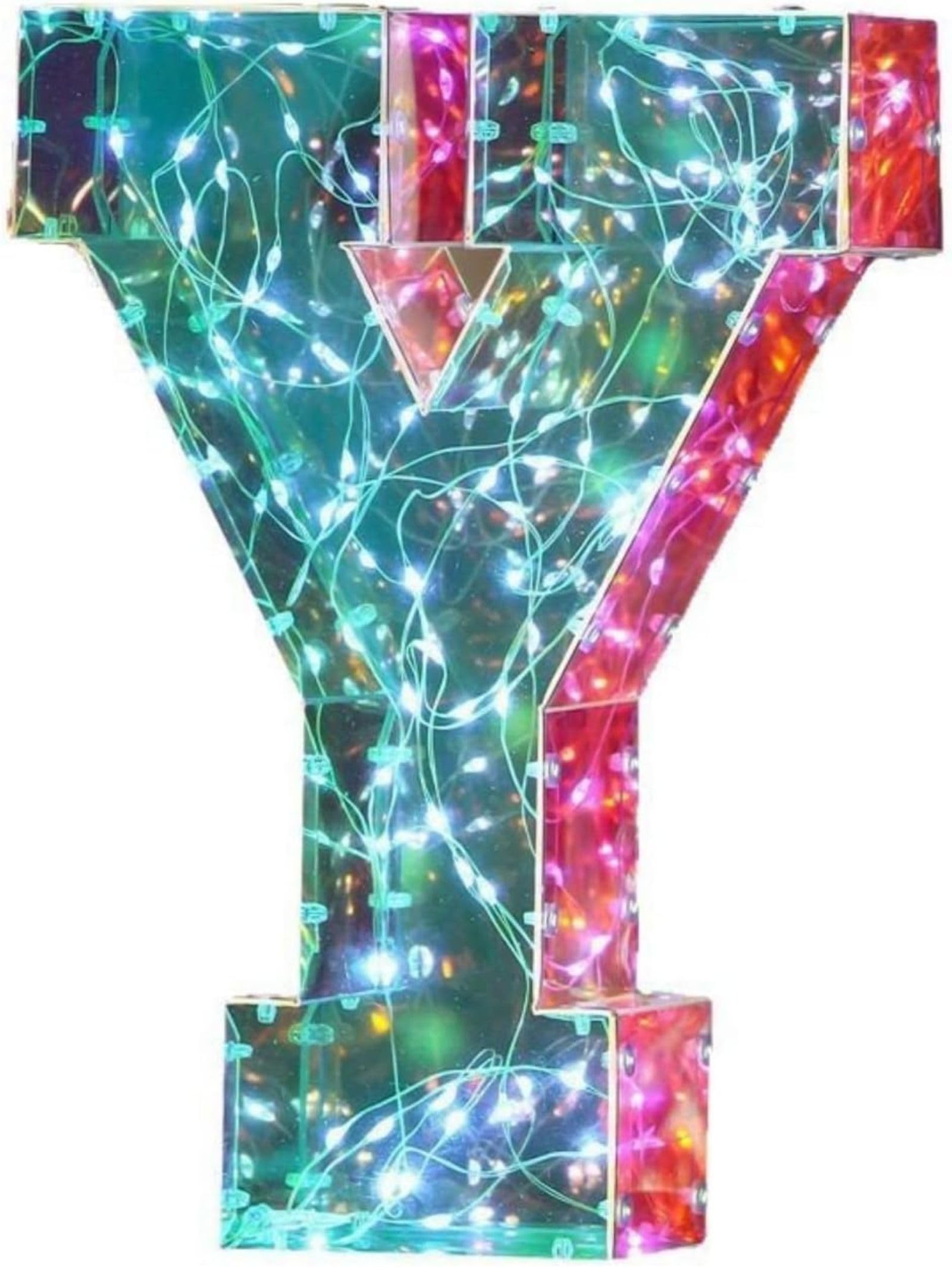 Jemnpela LED Marquee Letter Number Sign Lights Glitter Light Up Alphabet Figure Night Light for Birthday Party Wedding Home Bar Holiday Wall Decoration