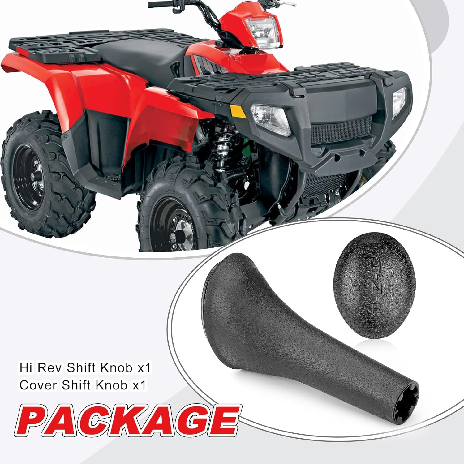 Hi/Rev Shift Knob for Polaris Scrambler Sportsman 300 400 500 Sport 400L Trail Blazer 250 330 1996-2013 3233198 5411006 5413680