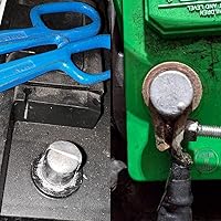 Vista 6 de Ampper Calzas de terminal de poste de batería de 10 piezas, tapas de terminal de plomo con arandelas de 12 piezas para reparación de extremos