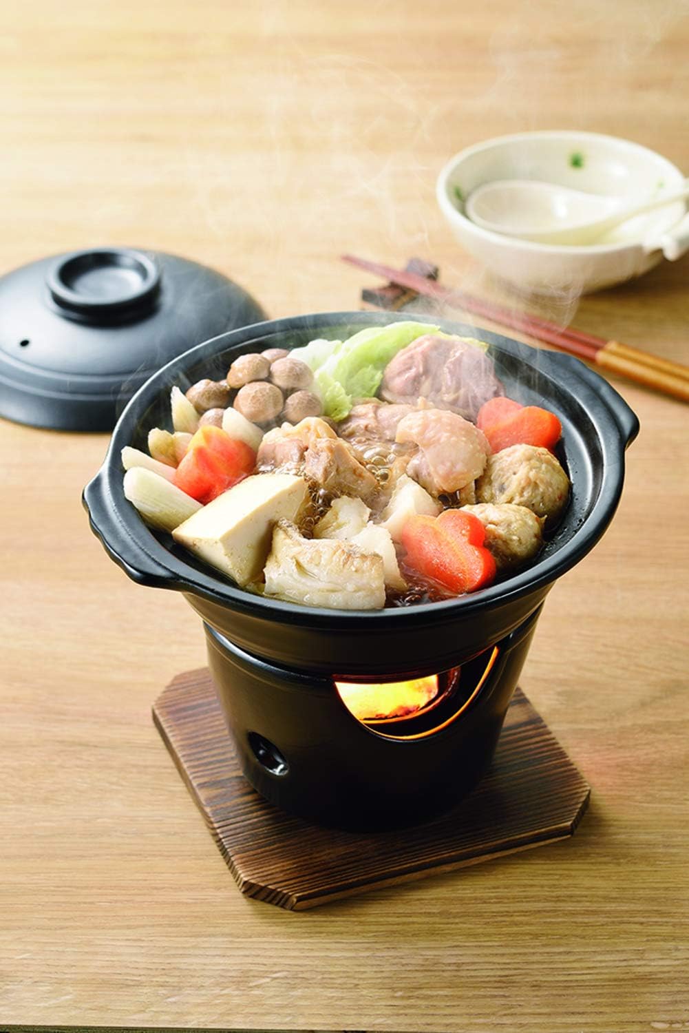 Pearl Metal HB-5219 Wagokoro Kaiseki Pot Set with Stove