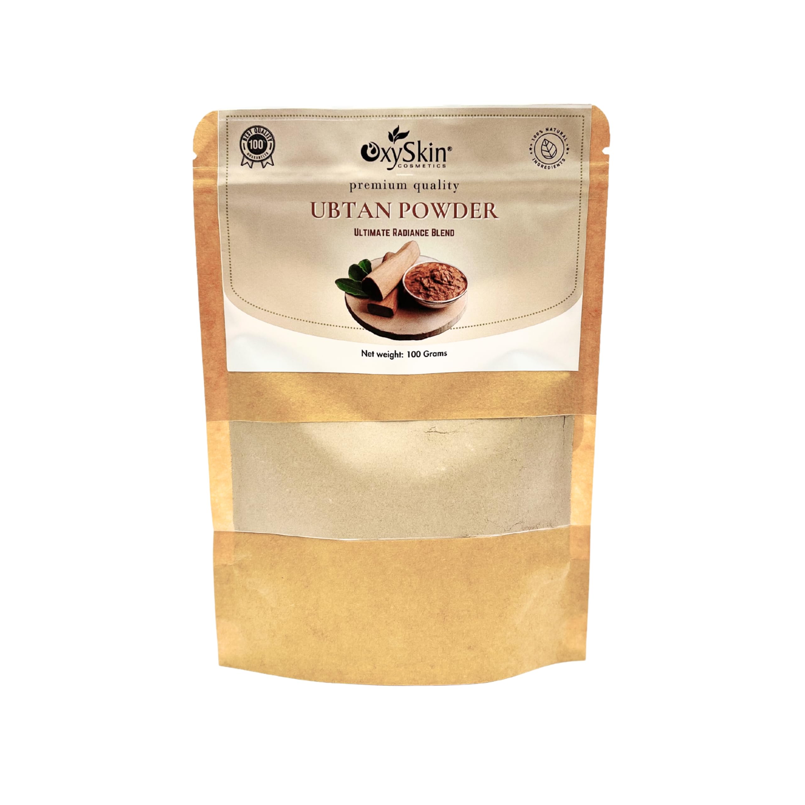 Oxyskin Cosmetics Ubtan Powder for Natural Glowing Skin, Tan Removal, Skin Whitening, Reduce Scars | 100 gm | 100% Organic | Suitable for all Skin Types |