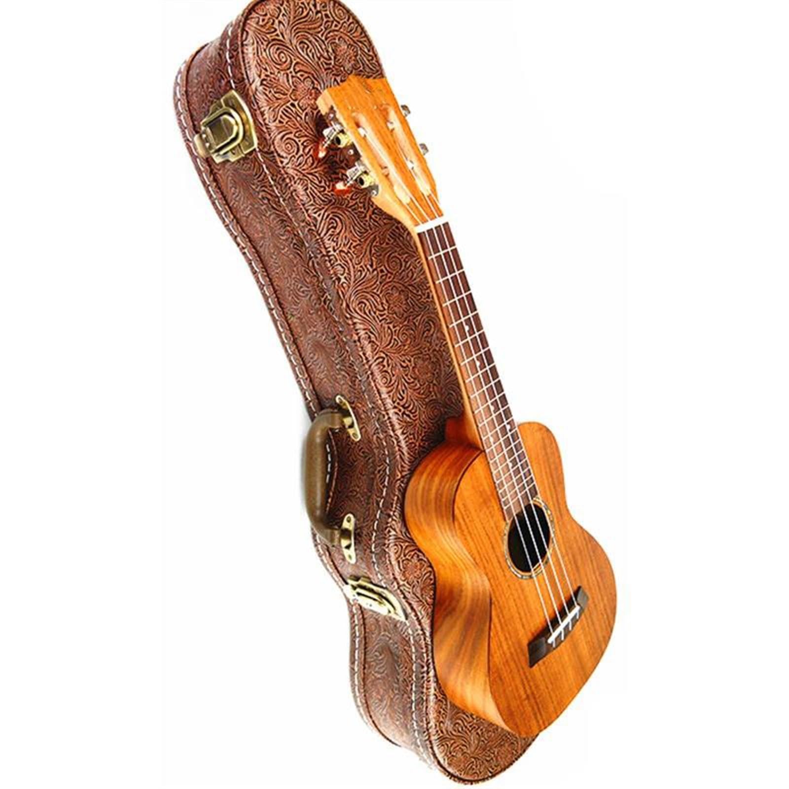 ukulele 26 Top Per Chitarra Hawaiana Tenore A 4 Corde Per Ukulele Elettrico KOA In Legno Massello Di Acacia Con Scatola EQ +