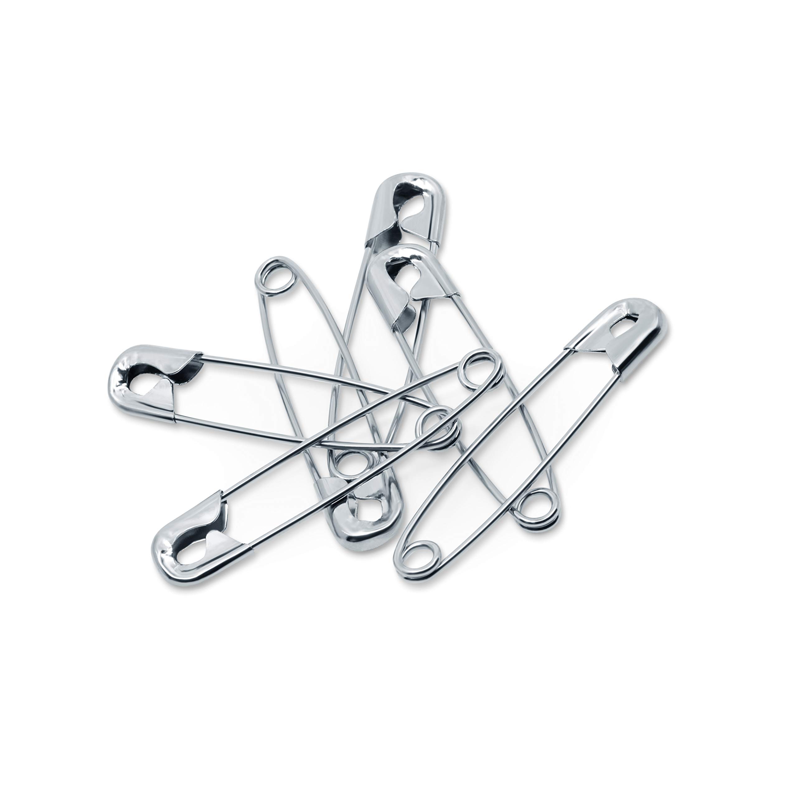 Dritz 10-Piece Safety Pins, Size 2, Nickel Finish by