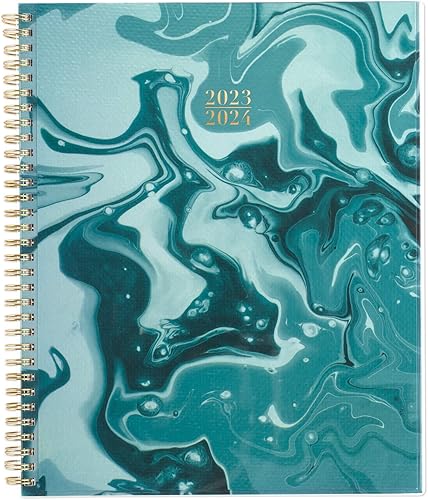 Cambridge Agenda 2023-2024 semanal y mensual 8-12 x 11 pulgadas grande translúcido 1666-905A