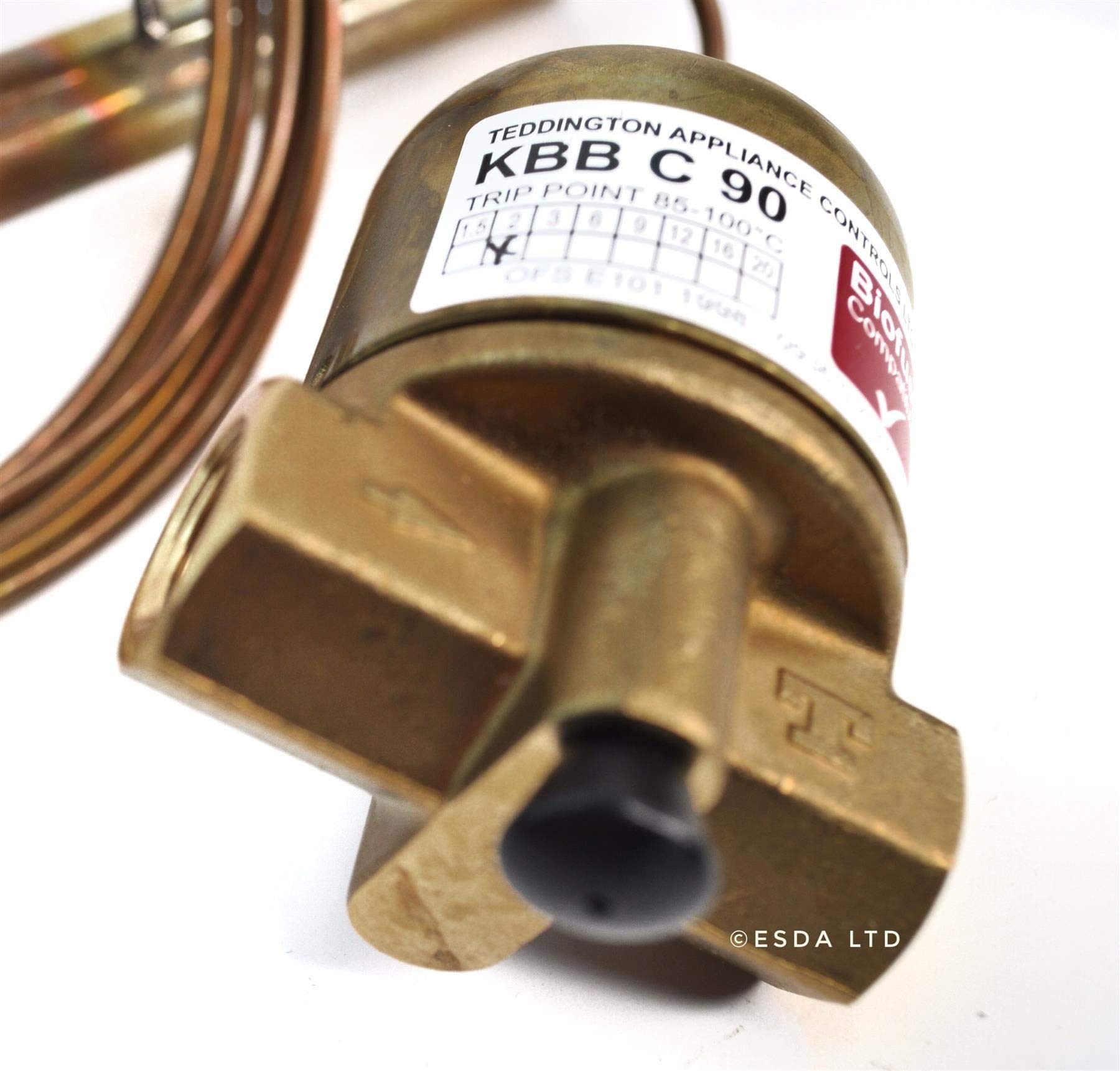 Teddington KBB 65 grado celsius remoto fuego valve (3 metros)
