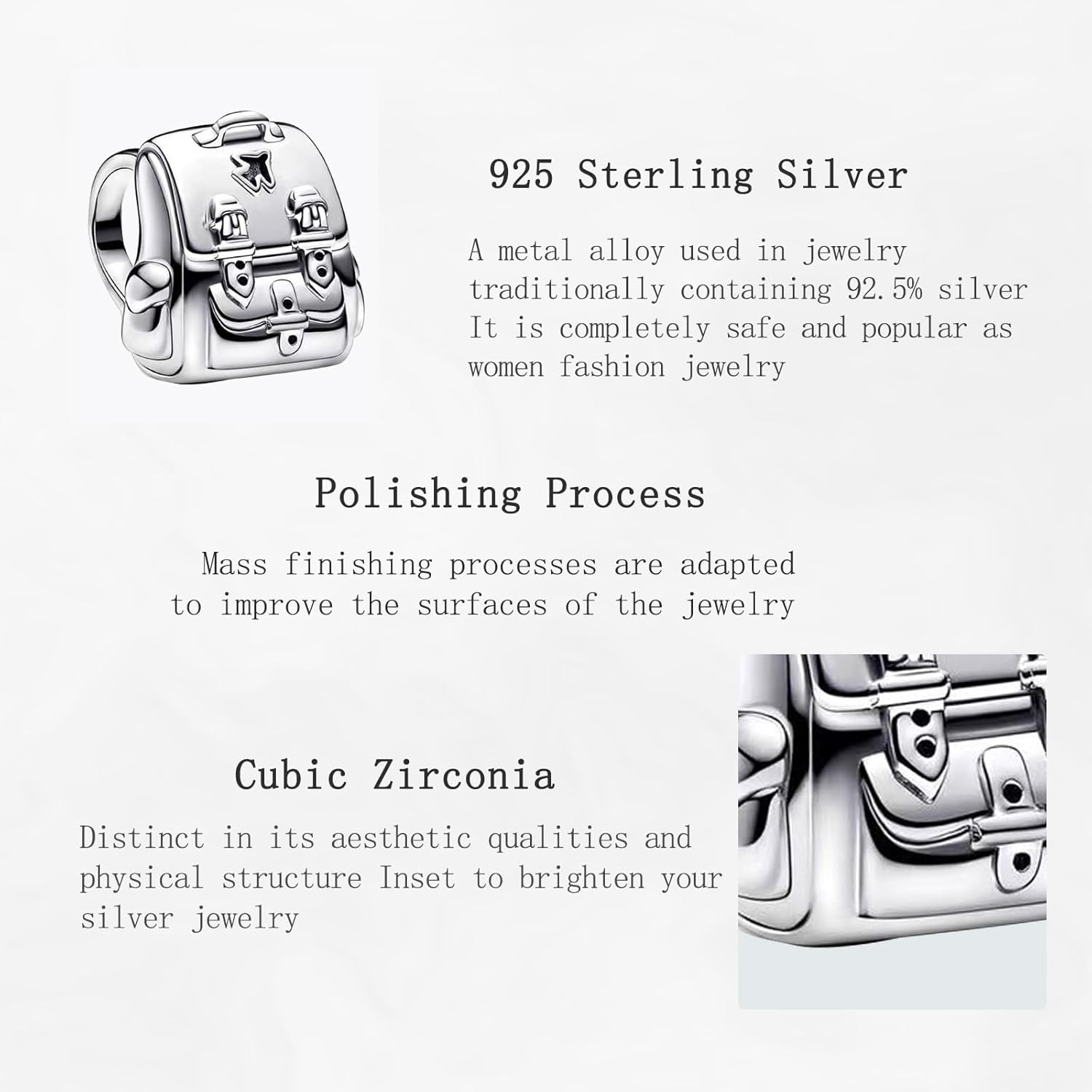 Charms Beads 925 Sterling Silver Animal Leaf Gold Travel Friend Love Dangle Pendant with 5A Cubic fits for Charms Bracelets for Woman Valentine's Day Mother's Day Christmas Birthday Gift - Image 4