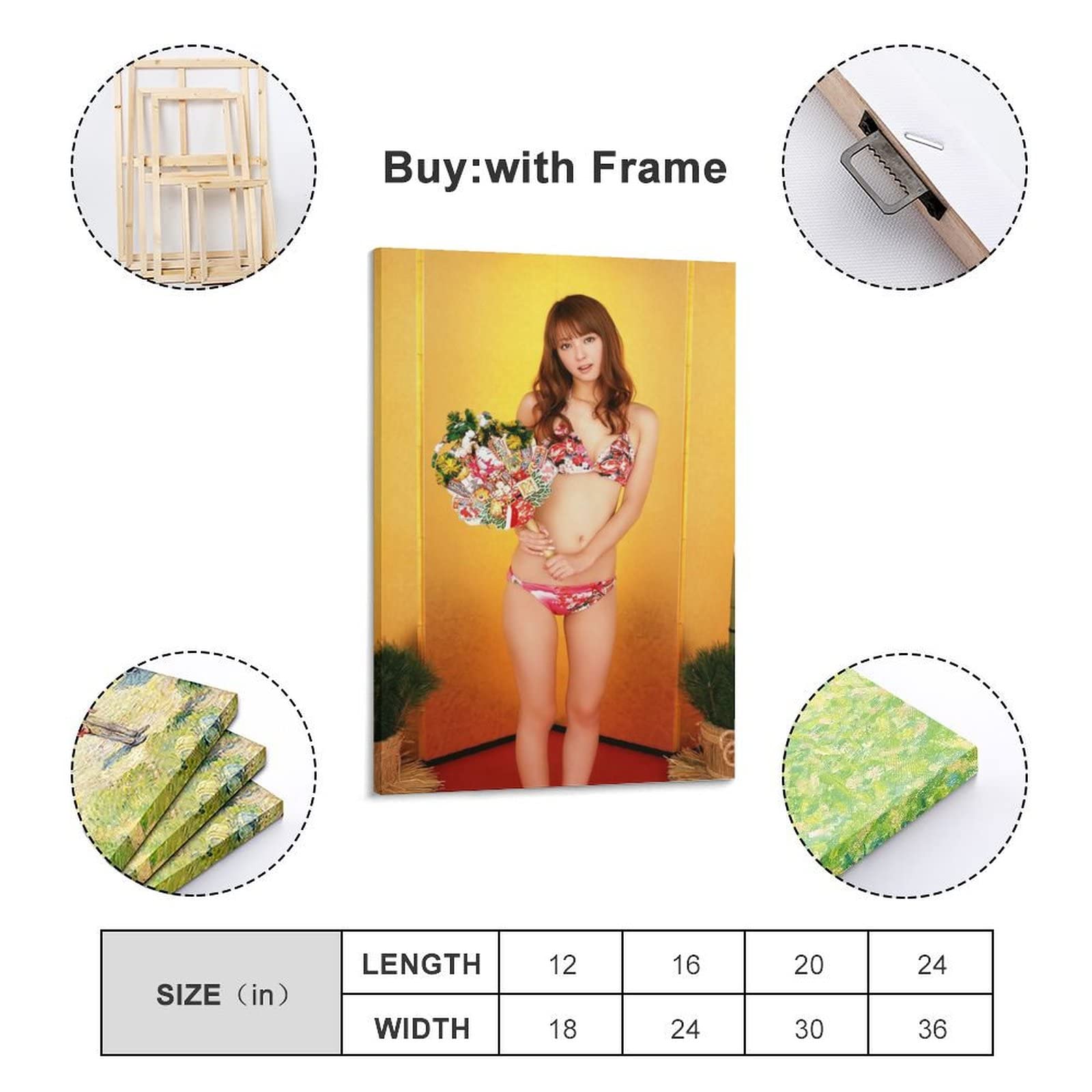 Amazon.co.jp: 佐々木希女優セクシーな写真ポスター水着アートパネル