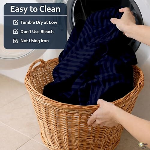 Miniatura 9 de Cottington Lane Juego de sábanas divididas tamaño California King de 5 piezas para cama ajustable, algodón suave de alta calidad de 16 pulgadas de