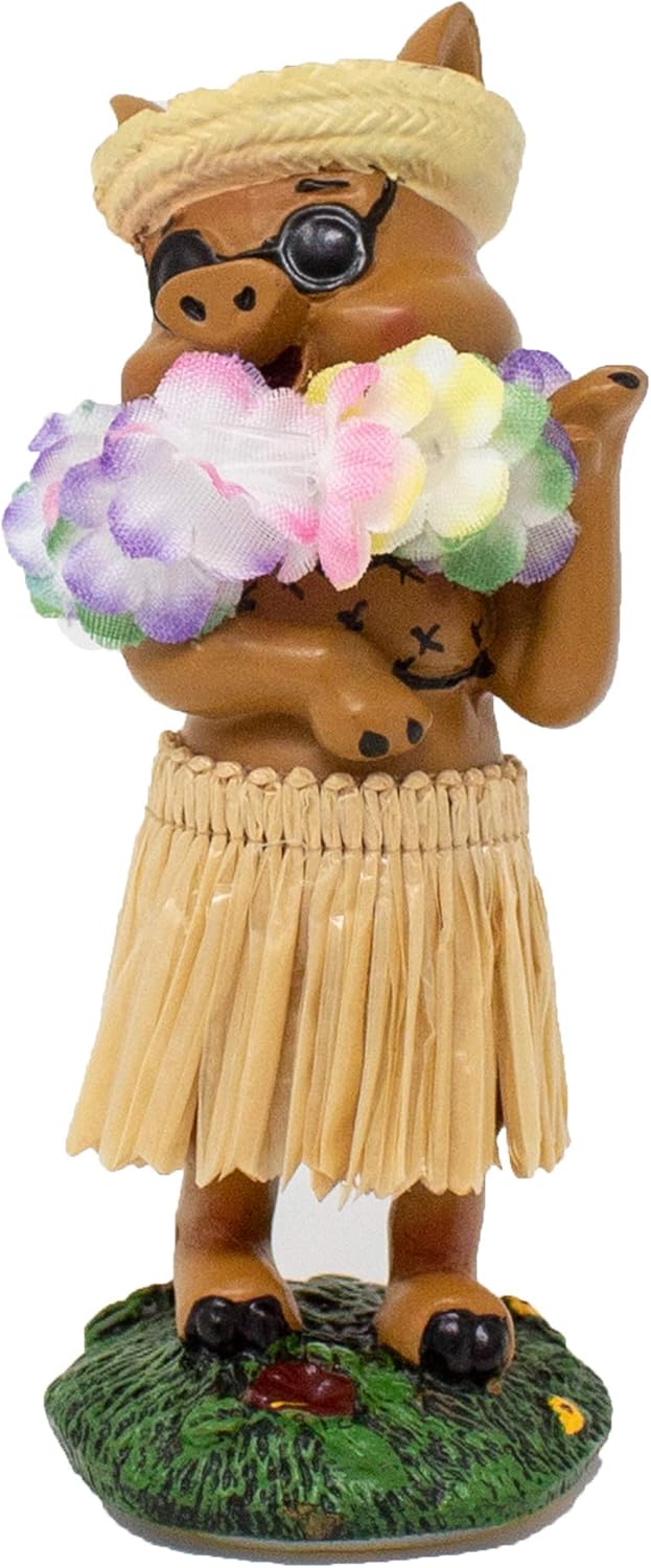 Miniature Dashboard Hula Doll - Pig