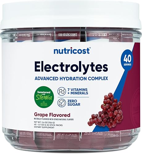 Miniatura 6 de Nutricost Complejo de Electrolitos, sabor a manzana verde, 40 sobres - Complejo de hidratación avanzada