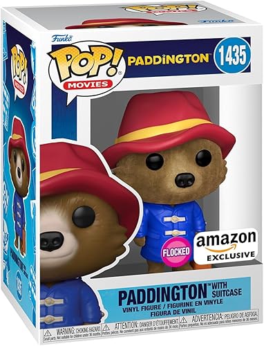 Funko Películas Paddington - Paddington con maleta flocada, exclusiva de Tienda