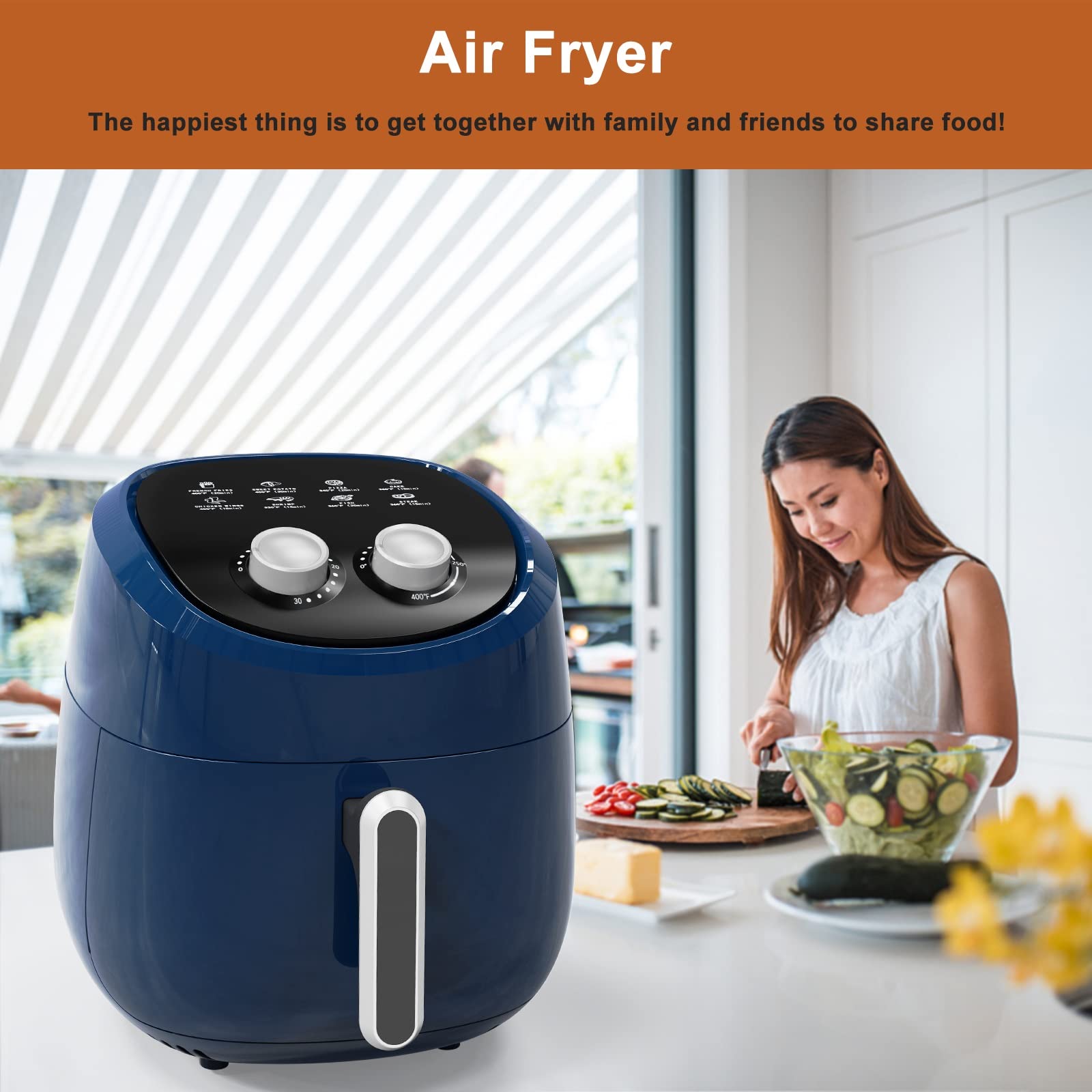 Air Fryer 4.5 QT Airfryer 85 Oilless Hot Air Fryer Cooker Classic