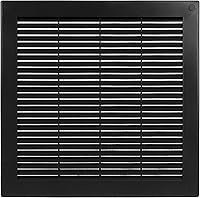 Vista 39 de Cubierta cuadrada de ventilación de aire de 4 x 4 pulgadas (tamaño exterior) - Deflector de ventilación de plástico blanco - Malla de pantalla