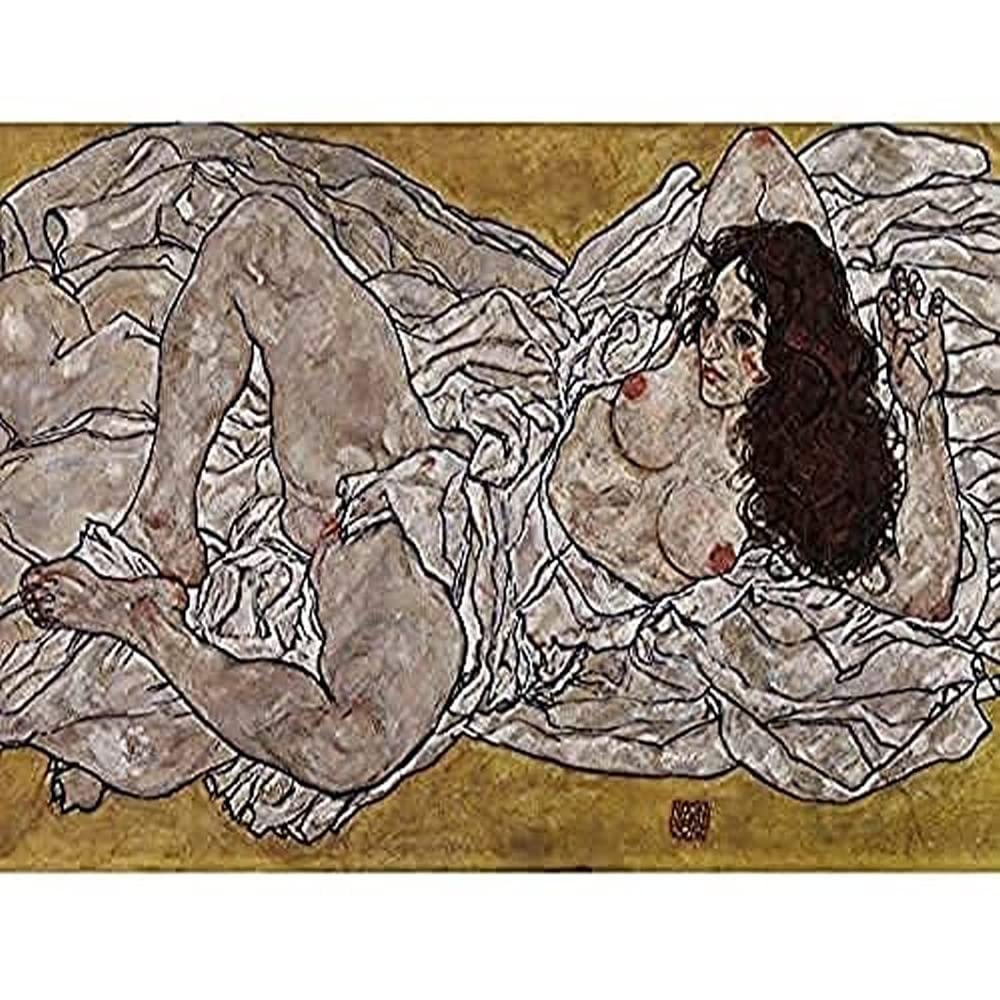 Egon Schiele Reclining Woman Unframed Wall Art Print Poster Home Decor Premium
