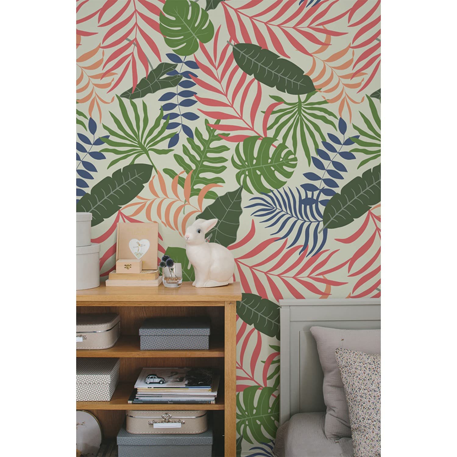 Papier peint stickers muraux 290x290 cm auto-adhésive feuilles pastel