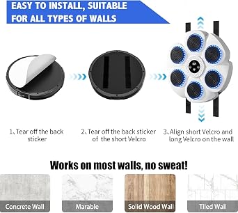 Music Boxing Machine, Smart Music Boxing Machine Experience, Boxing Machine Revolutionize Workout, Wall Mounted Smart Bluetooth Boxing Trainer With One Boxing Glove For Kids, Adults, Target Enthusiast