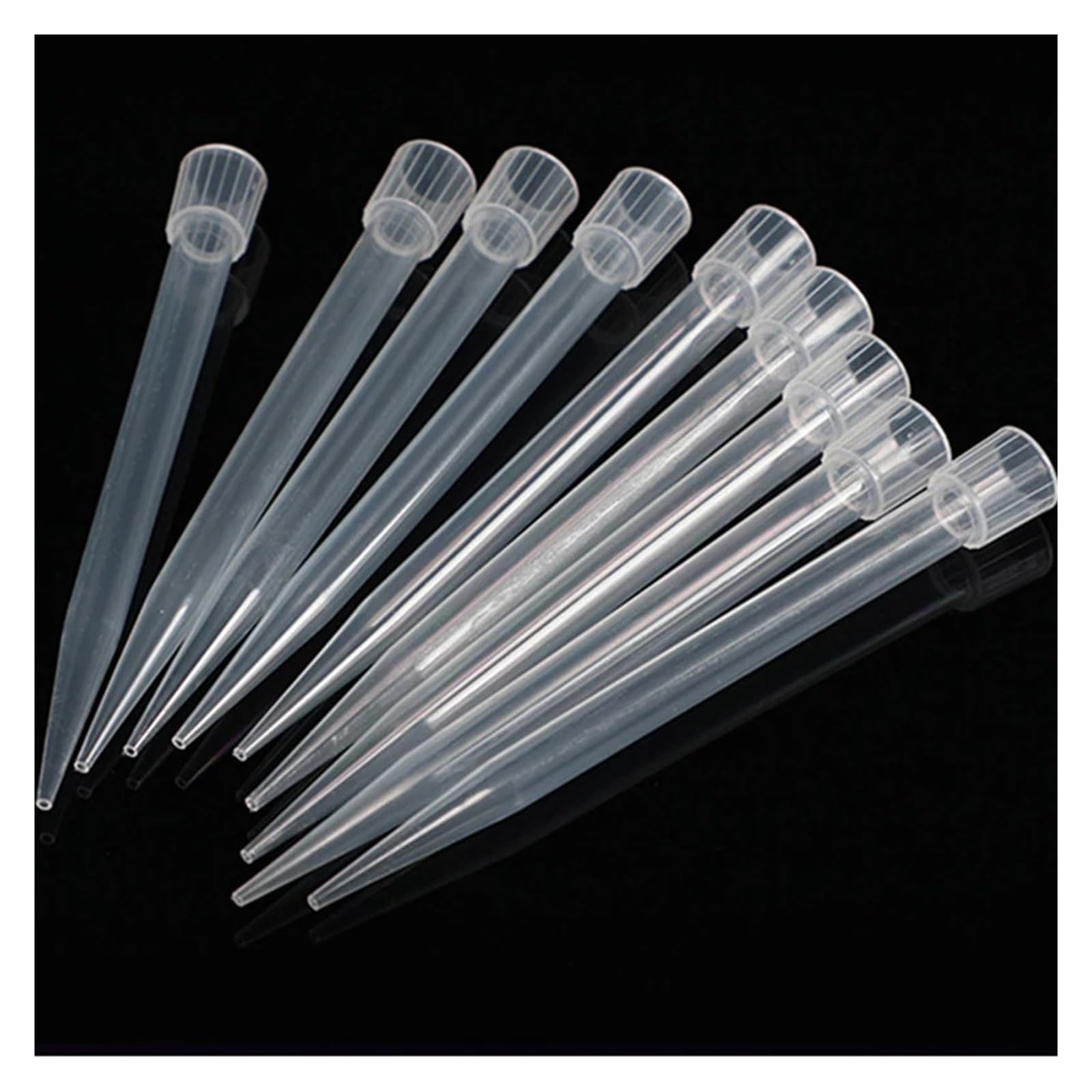 Puntas de pipeta de laboratorio de 10 ul, 200 ul, 1000 ul, 5 ml y 10 ml. Puntas de pipeta de plástico desechables. Equipo for experimentos científicos.(10ml 100pcs)