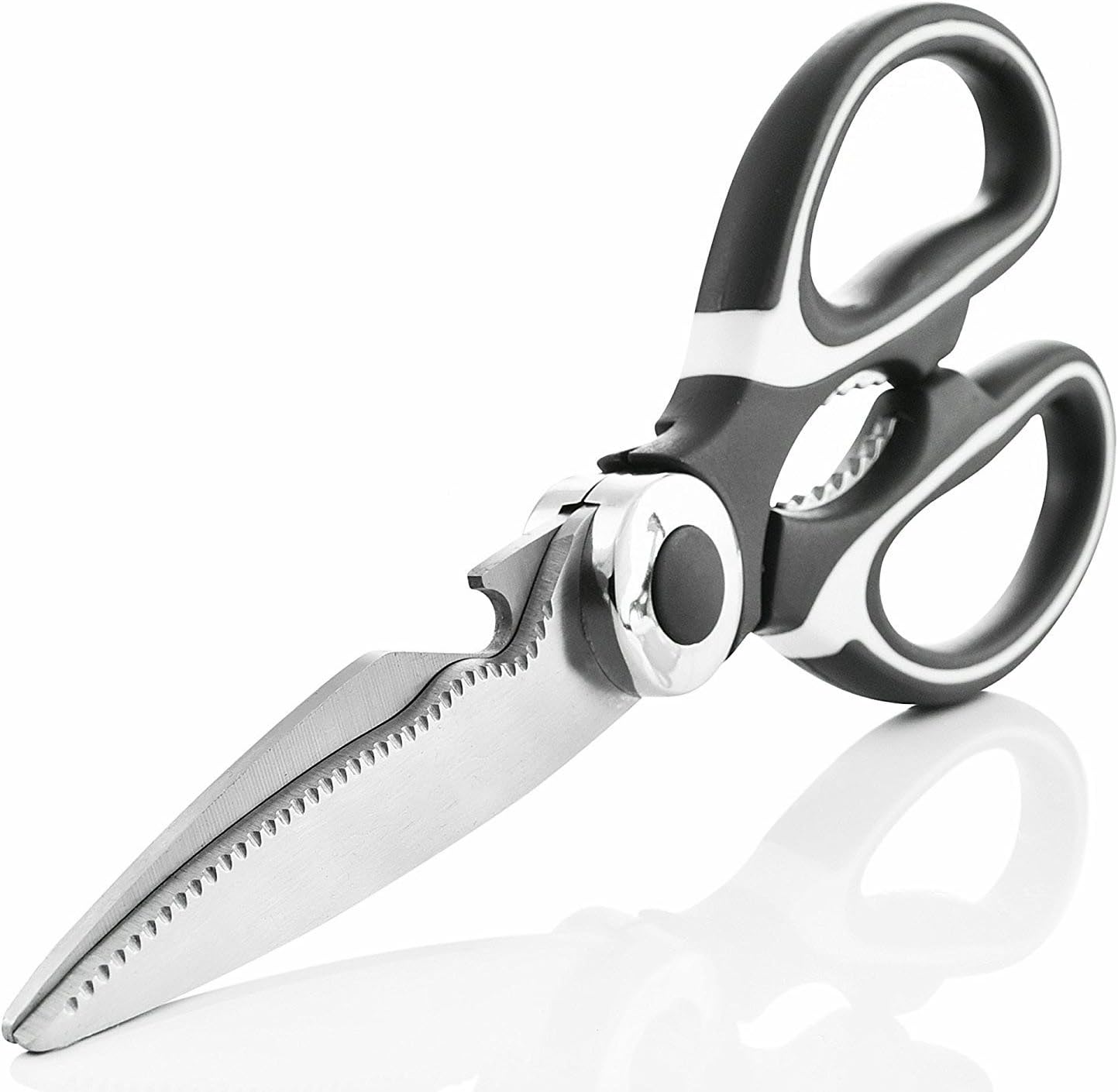 Kitchen Scissors, Stainless Steel Heavy Duty Kitchen Shears,Multi Purpose Scissors for Poultry, Meat, Fish, Vegetables, BBQ and Nut Cracker