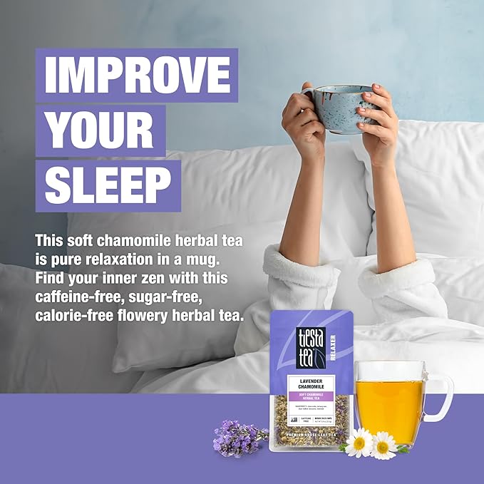 Té de Hierbas Lavanda Manzanilla en Hojas Sueltas - 25 Tazas miniatura 4